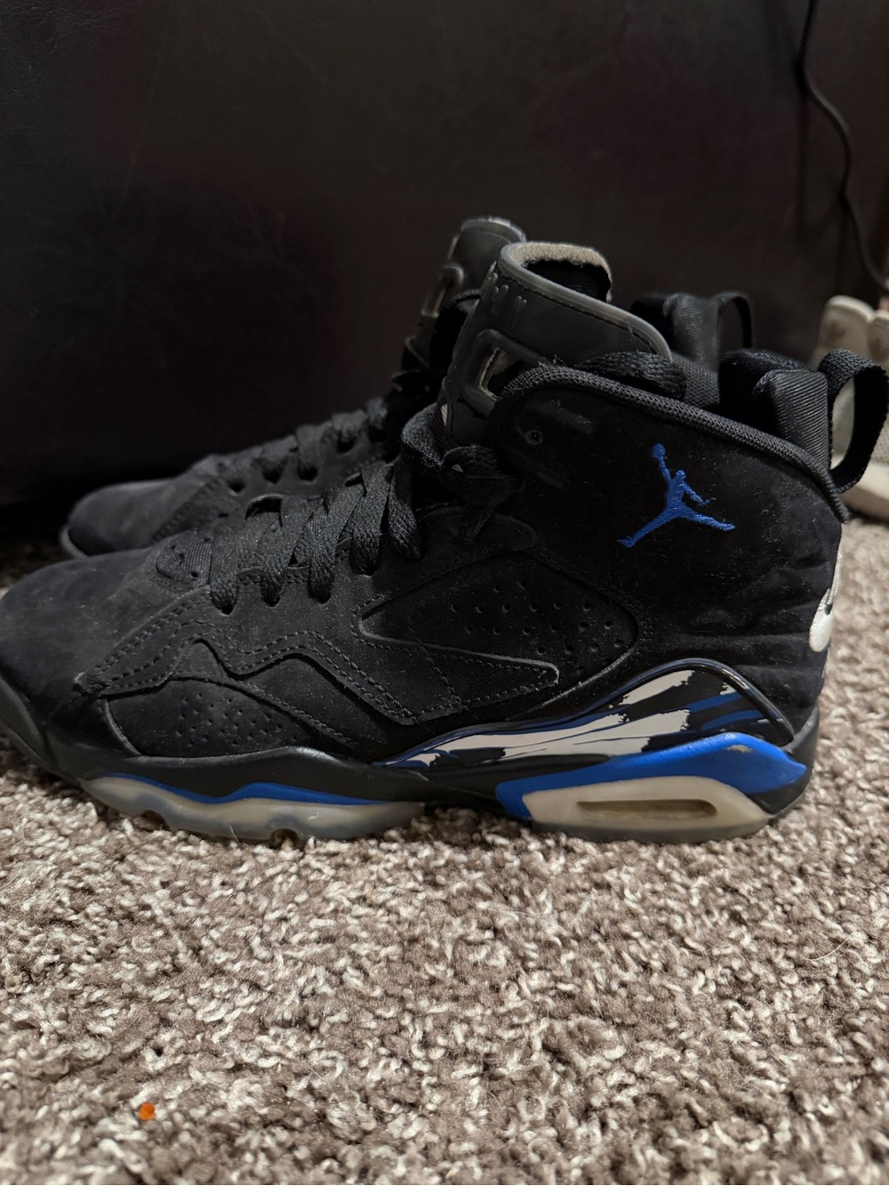 Jordan MVP 678 Black Royal Blue (Size 6)
